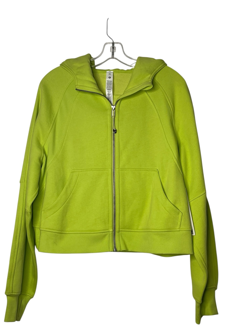 Nwt Lululemon Scuba Oversized Full Zip-Up Hoodie Grape - Neon Green M/L